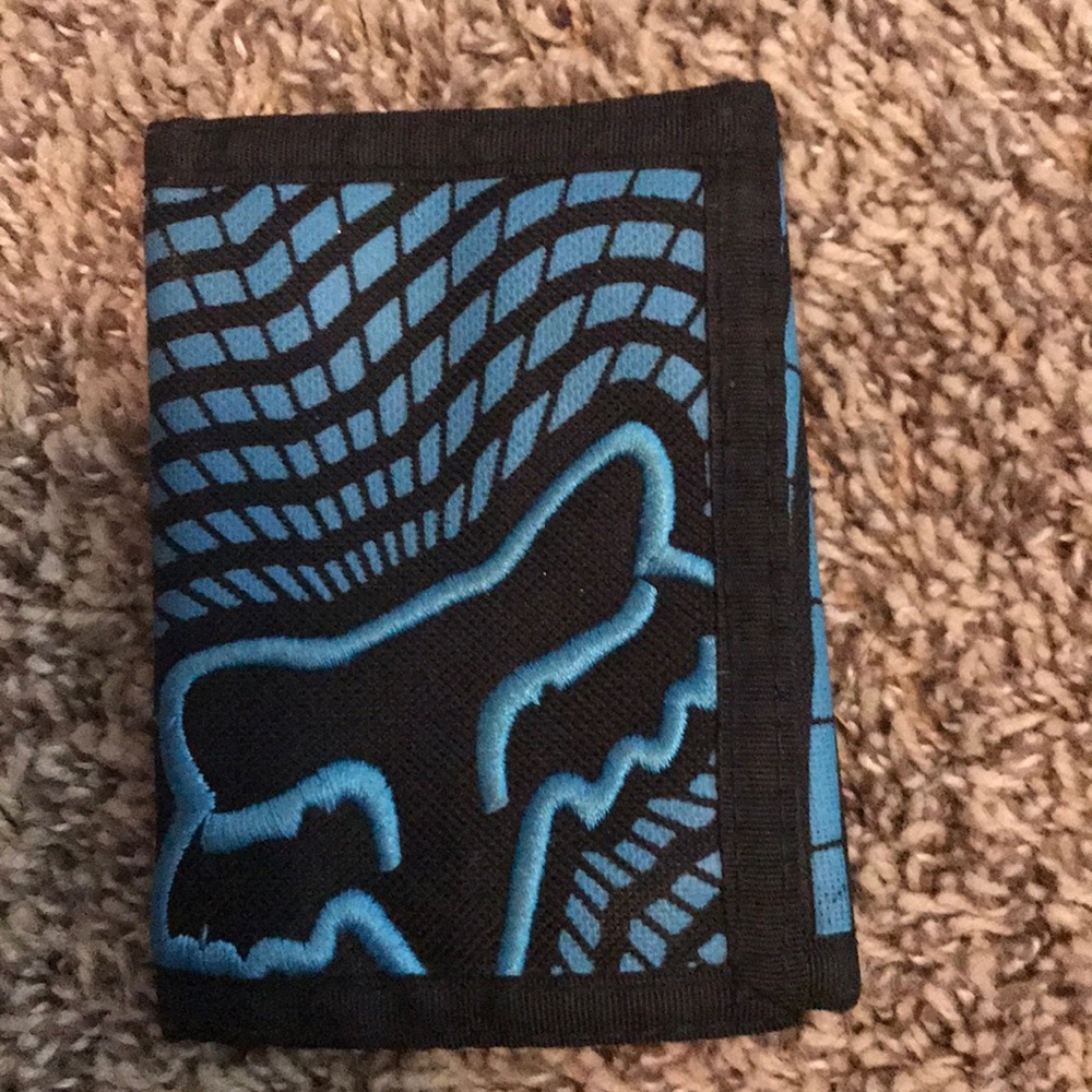 Black and Blue Fox wallet
